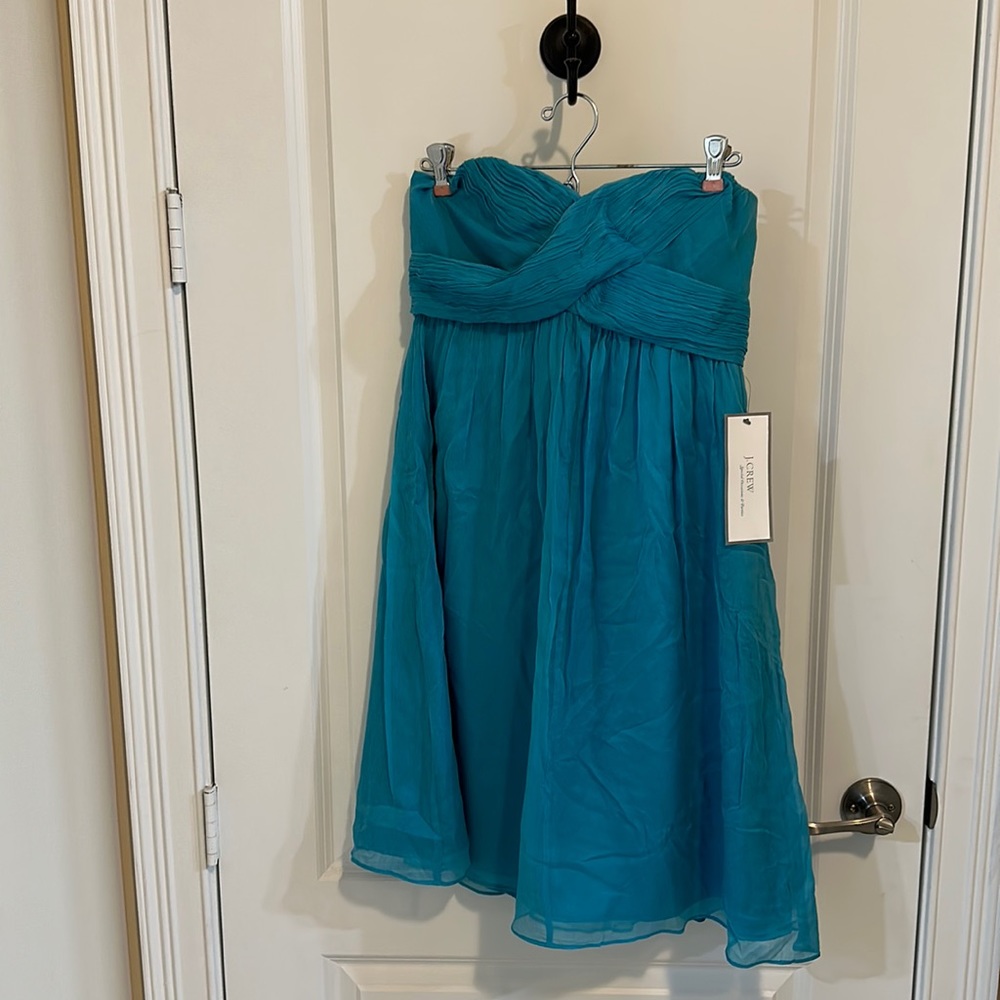 J.Crew teal dress